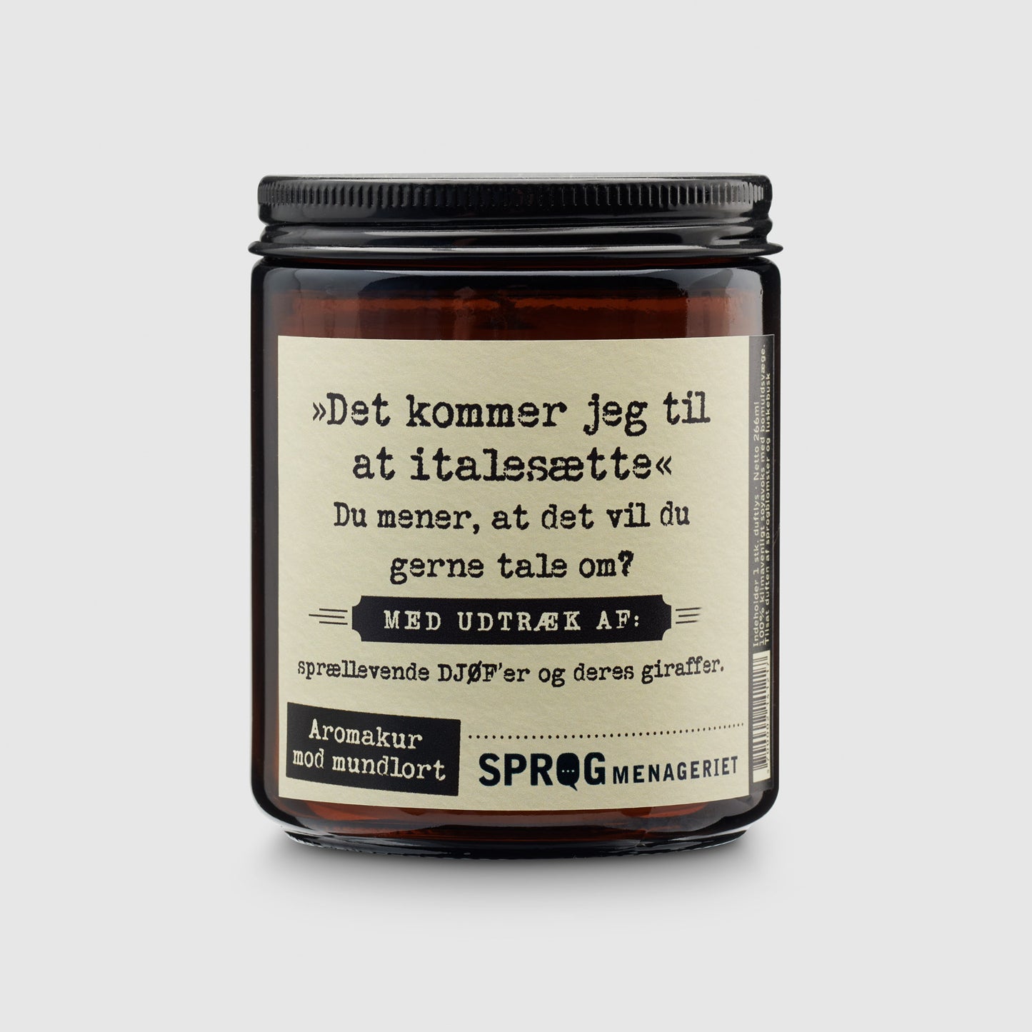 "Det kommer jeg til at italesætte."