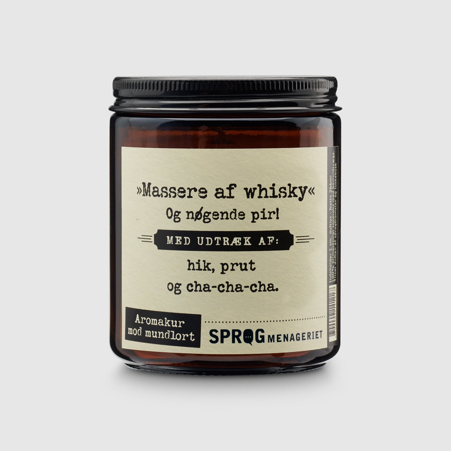 "Massere af whisky."